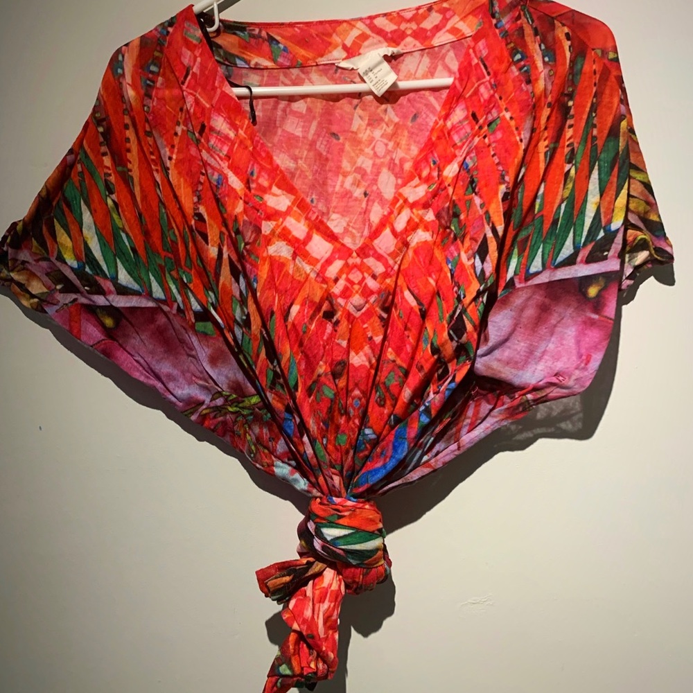 Colorful beach cover up